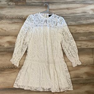 Vici white lace dress